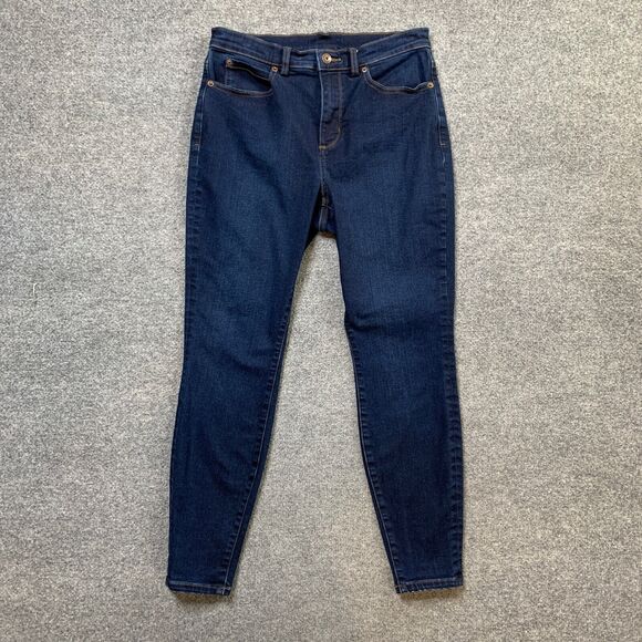 Duluth Trading Jeans Womens 8 Short Denim 27 Inch Inseam Mid Rise Skinny Ankle - Picture 2 of 13